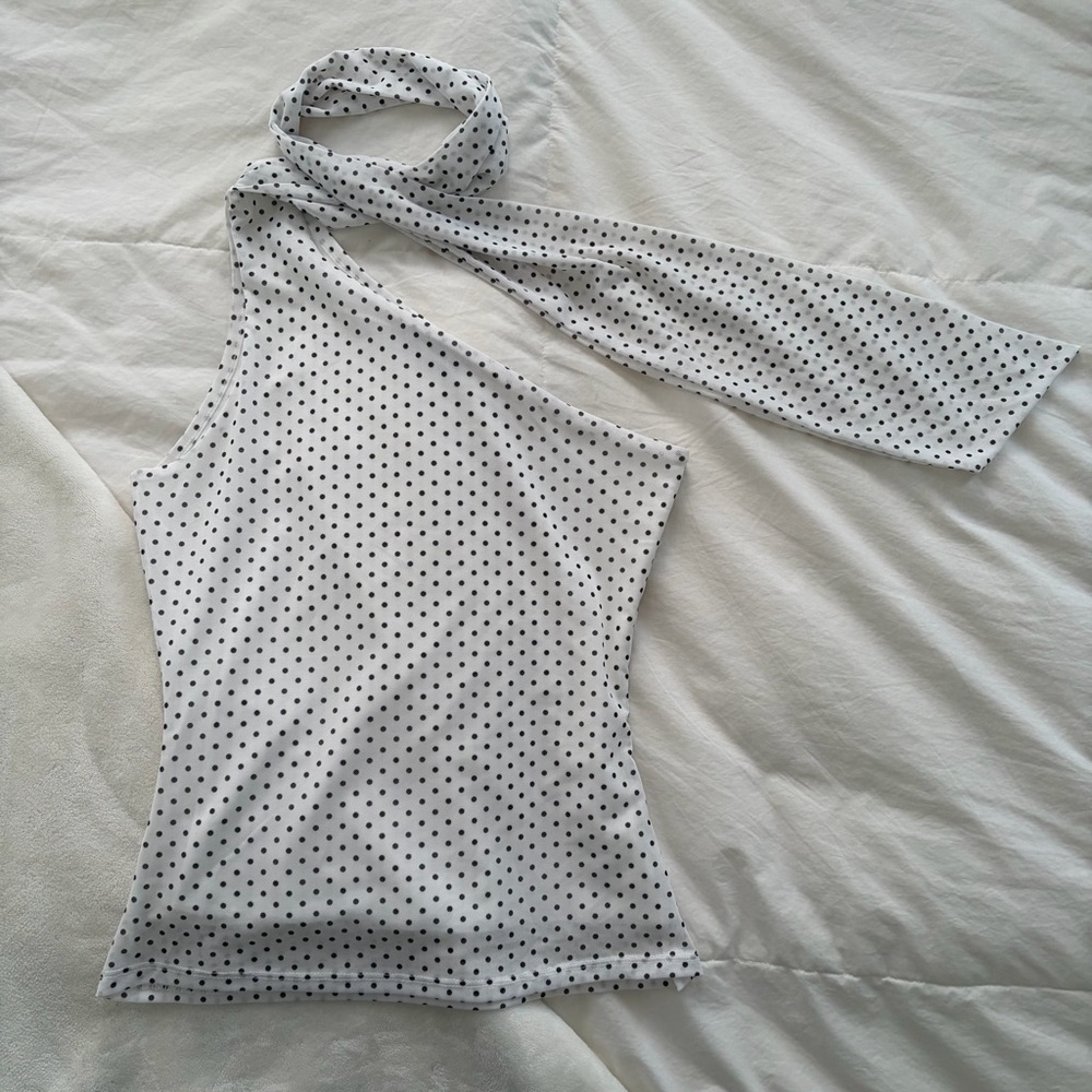 Polka Dot Neck-tie Top